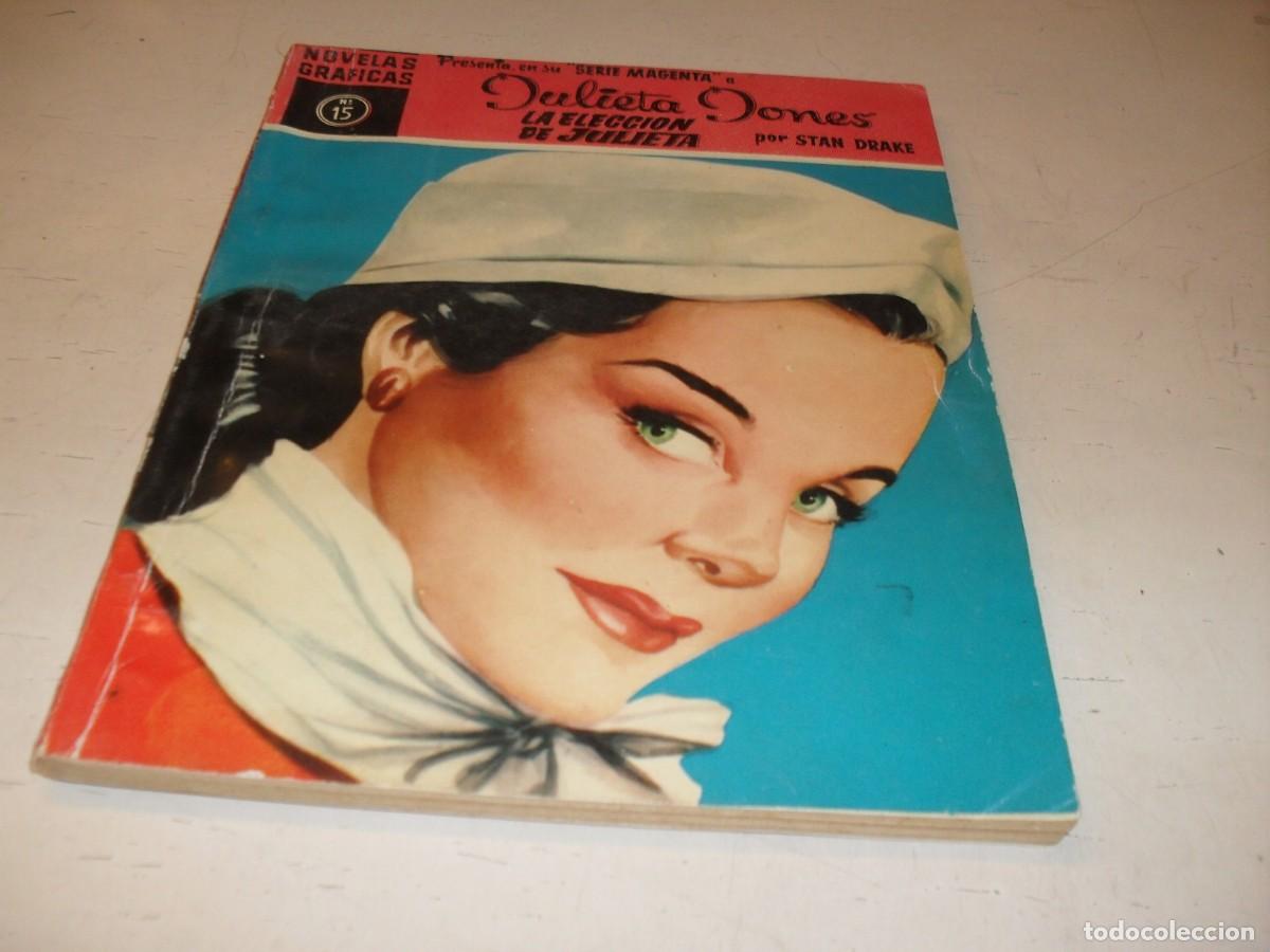 Tebeos: NOVELAS GRAFICAS SERIE MAGENTA JULIETA JONES N&ordm; 15,LA ELECCION DE JULIETA,DE 33.DOLAR,1959.BE