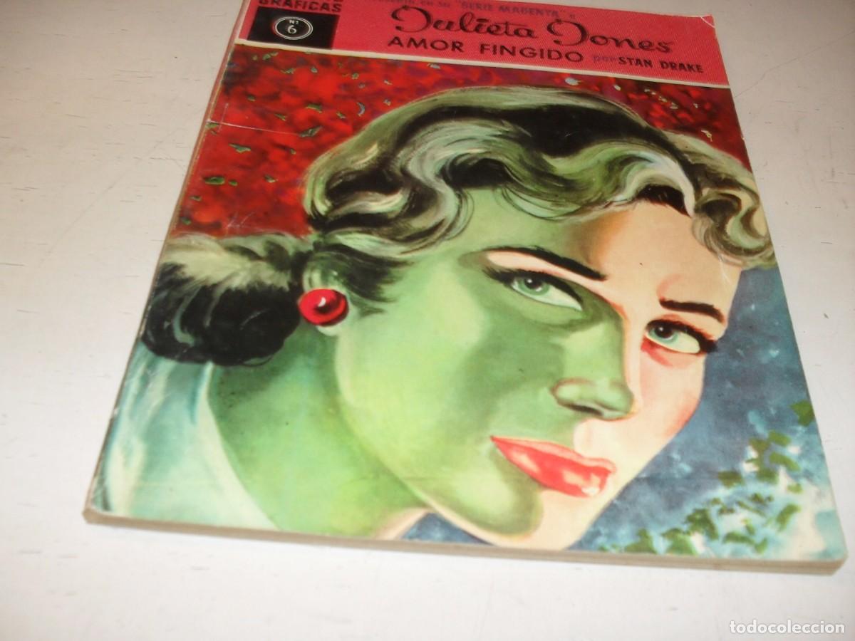 Tebeos: NOVELAS GRAFICAS SERIE MAGENTA JULIETA JONES N&ordm; 6,AMOR FINGIDO,DE 33.DOLAR,1959.BE