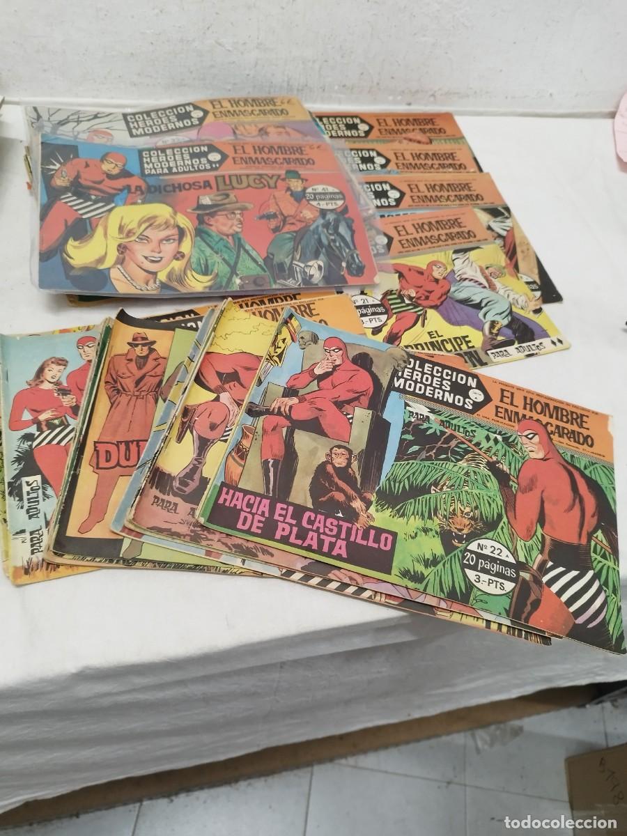 Tebeos: Lote de 29 numeros Hombre enmascarado coleccion heroes modernos serie A. N&uacute;meros en descripci&oacute;n.