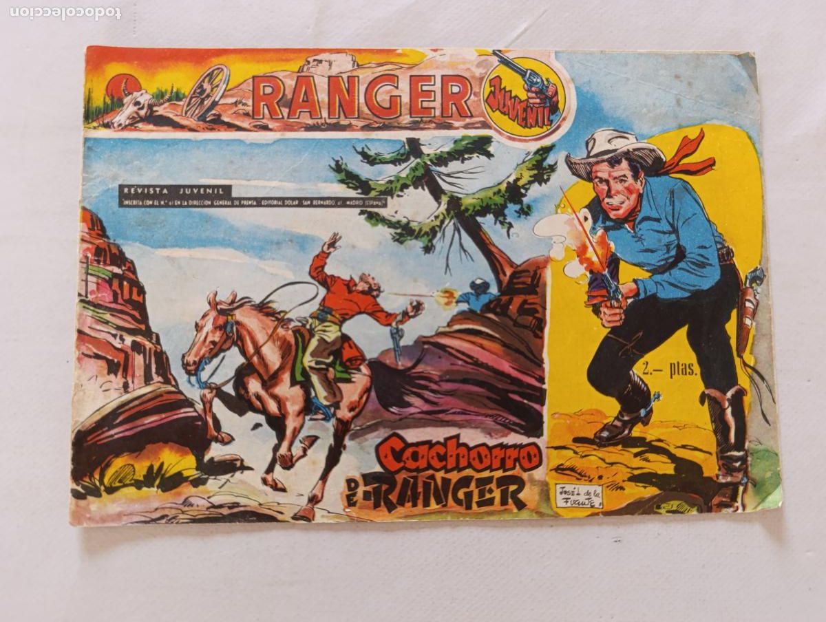 Tebeos: RANGER JUVENIL N&ordm; 11 - CACHORRO DE RANGER - ORIGINAL - DOLAR (HV)