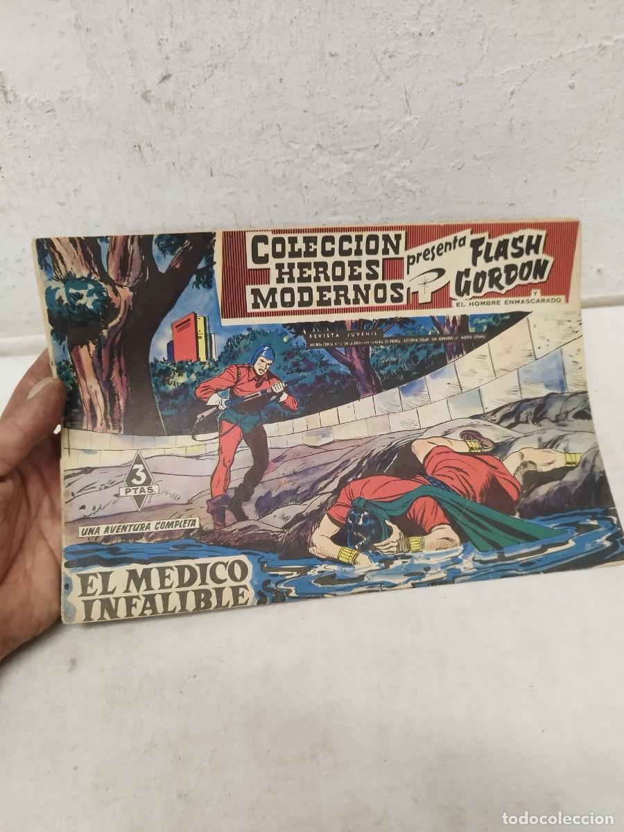 Tebeos: Comic Colecci&oacute;n H&eacute;roes Modernos, Flash Gordon y El Hombre Enmascarado. El medico infalible.