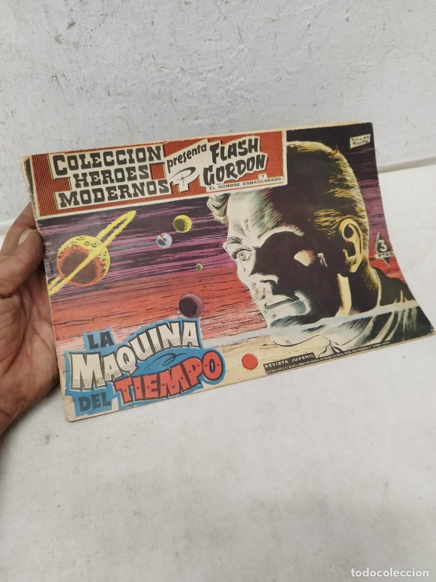 Tebeos: Comic Colecci&oacute;n H&eacute;roes Modernos, Flash Gordon y El Hombre Enmascarado. La maquina del tiempo.