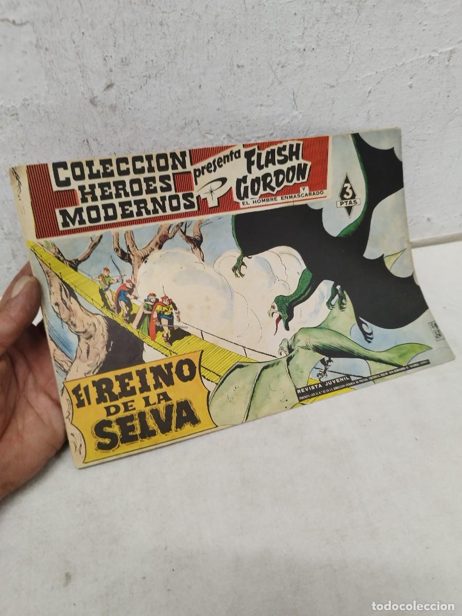 Tebeos: Comic Colecci&oacute;n H&eacute;roes Modernos, Flash Gordon y El Hombre Enmascarado. El reino de la selva.