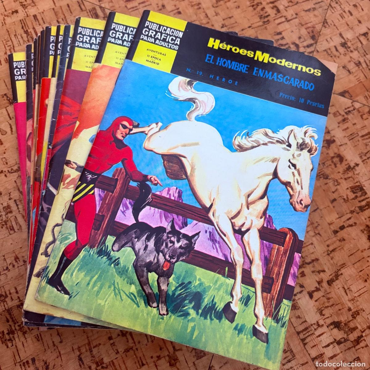 Tebeos: Lote h&eacute;roes modernos &eacute;poca II n&ordm; 19-21-23-24-25-26-27-28-29-30-31 editorial dolar