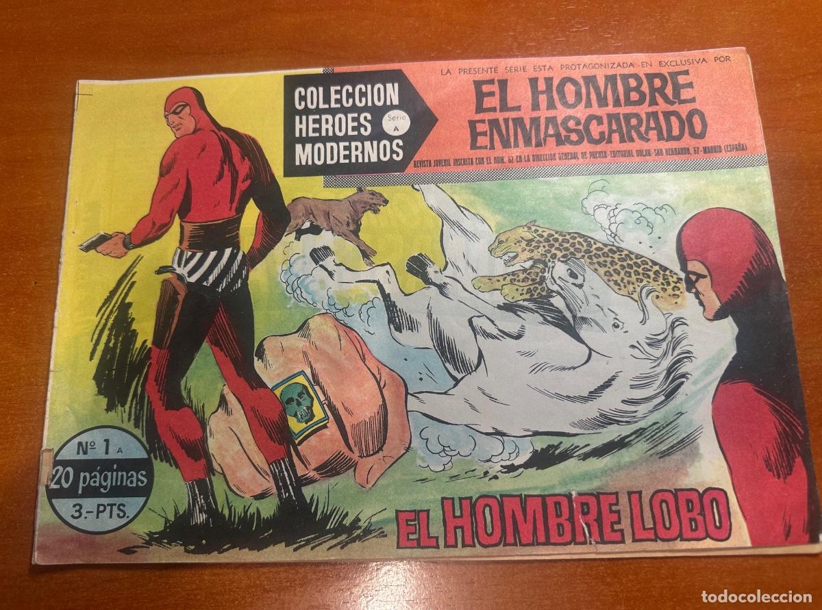 Tebeos: EL HOMBRE ENMASCARADO HEROES MODERNOS SERIE A NUM. 1 0RIGINAL EDIT. DOLAR