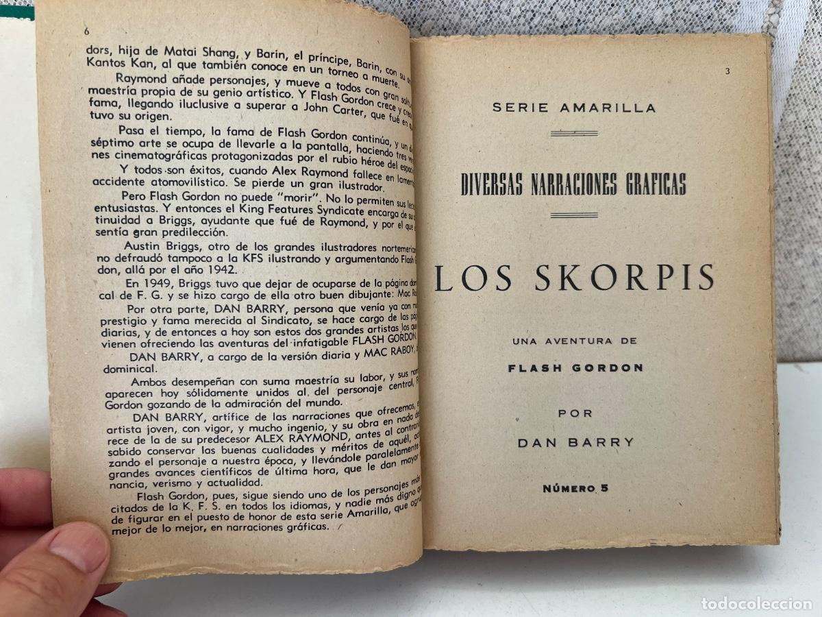 Tebeos: COMIC FLASH GORDON NUMERO 5 LOS SKORPIS DE 1959 EDITORIAL DOLAR - Foto 6