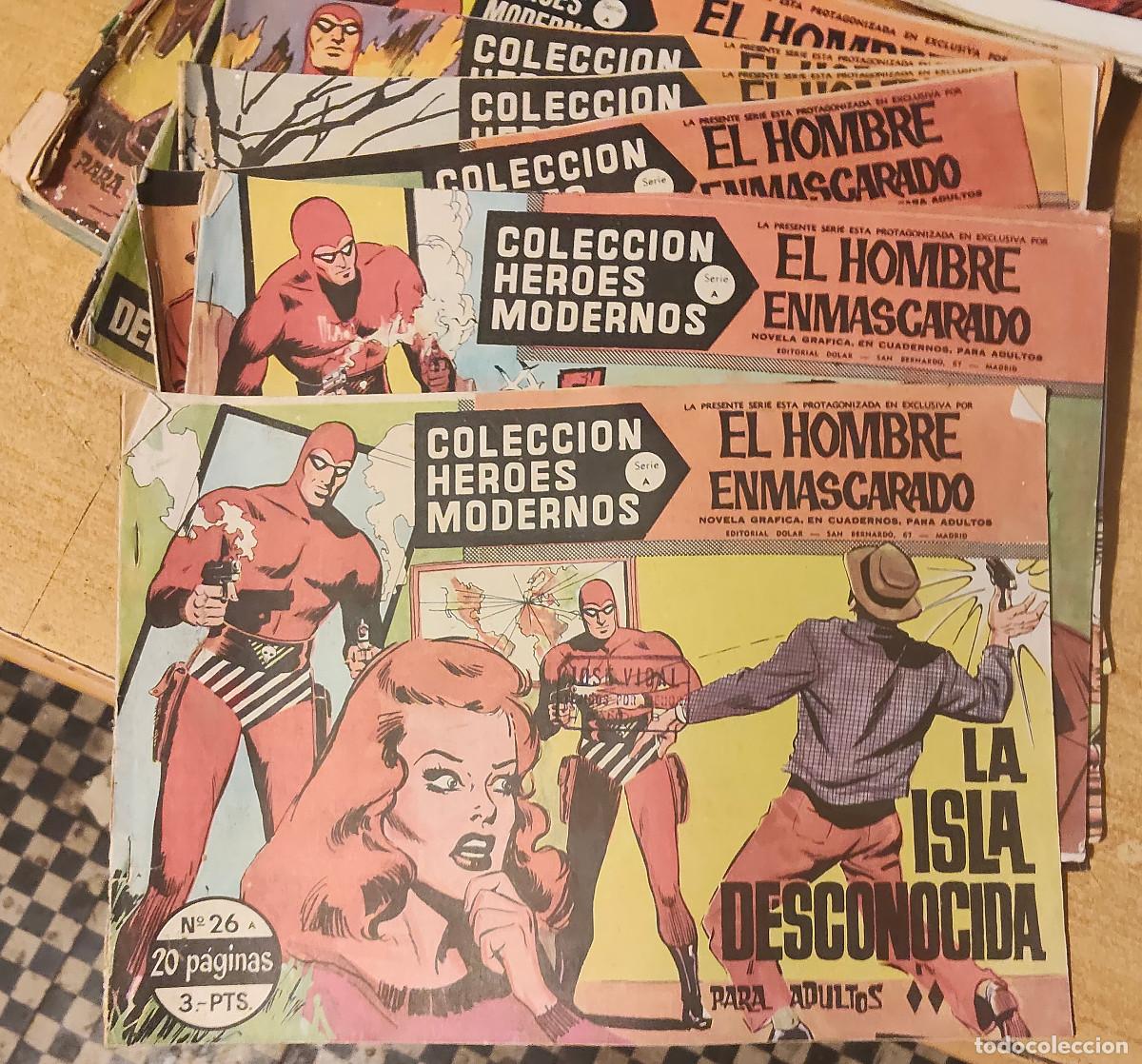 Tebeos: el hombre enmascarado - coleccion heroes modernos serie A - 25 ejemplares - edita dolar -