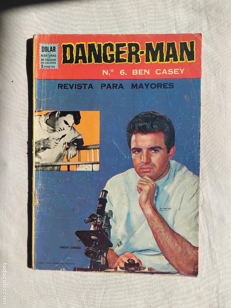 Tebeos: DANGER MAN N&ordm; 6 BEN CASEY. DOLAR. - Foto 1