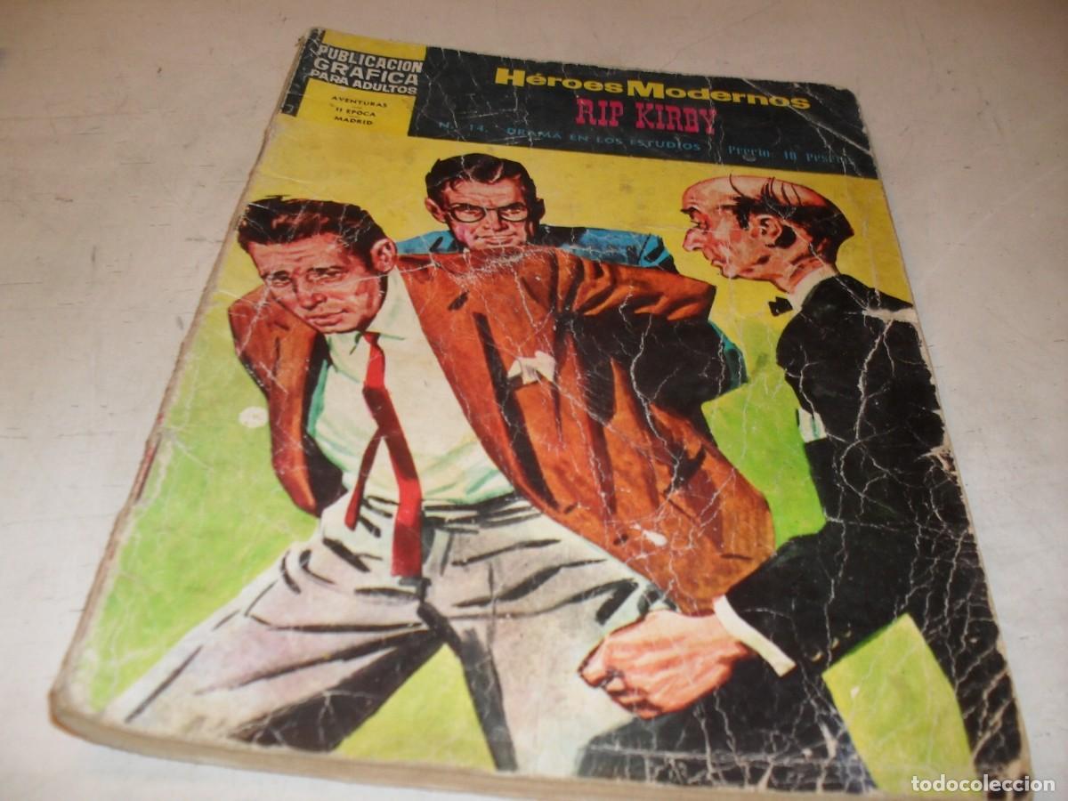 Tebeos: HEROES MODERNOS N&ordm; 14,RIP KIRBY:DRAMAS EN LOS ESTUDIOS,DE 50.DOLAR,1966