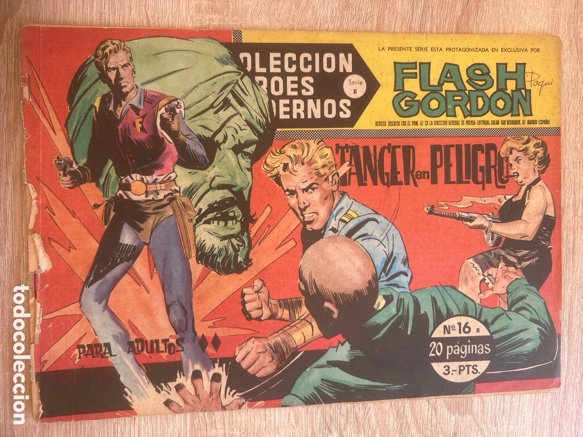 Tebeos: Colecci&oacute;n h&eacute;roes modernos flash Gordon n&uacute;m 16 - Foto 1