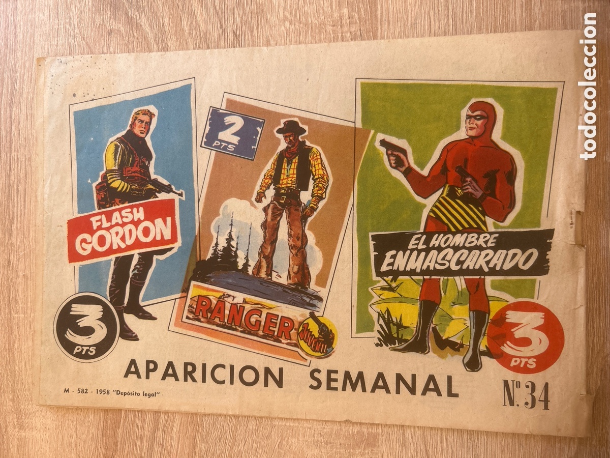 Tebeos: Colecci&oacute;n h&eacute;roes modernos flash Gordon n&uacute;m 34 - Foto 2