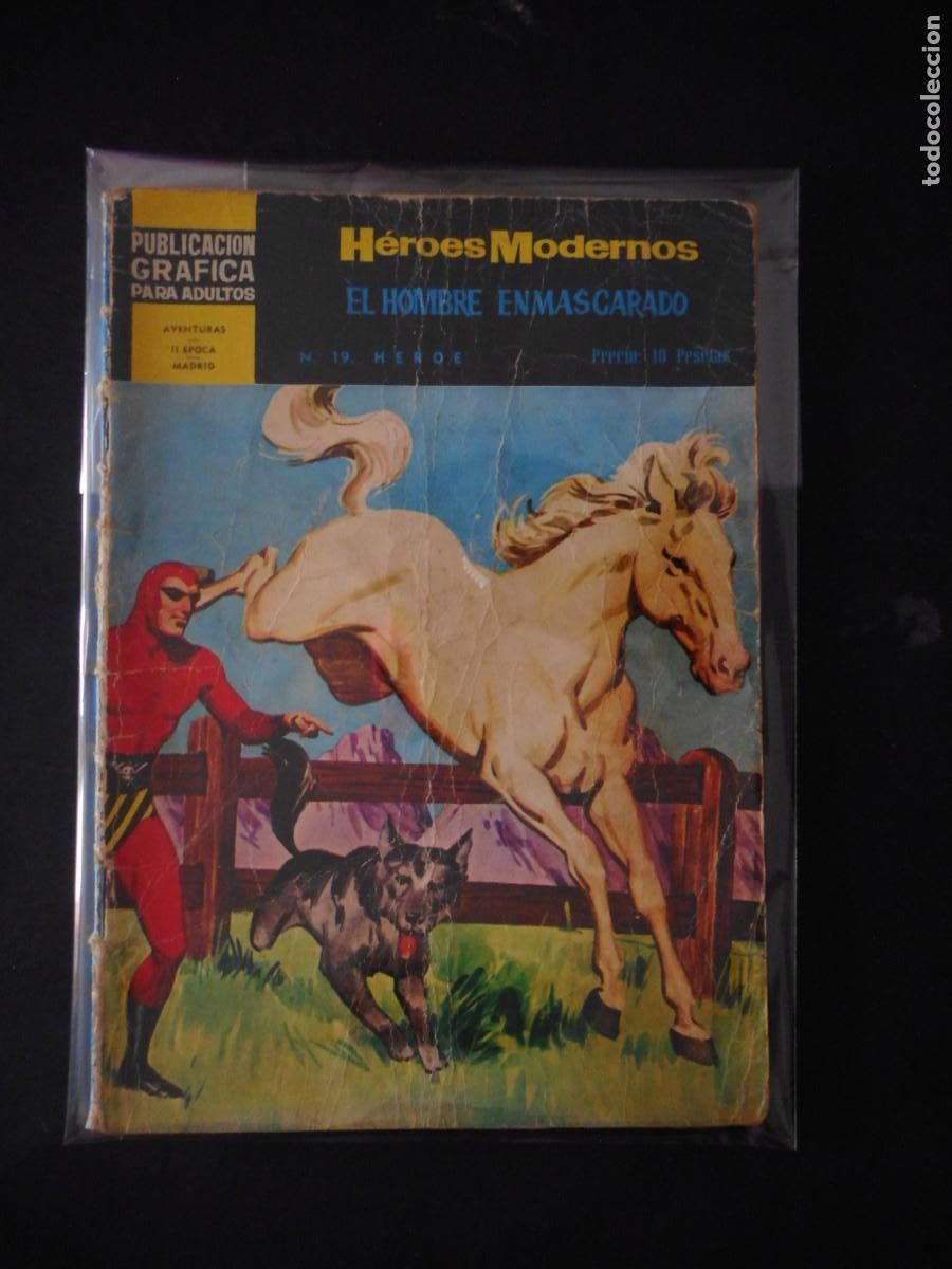 Tebeos: HEROES MODERNOS.EL HOMBRE ENMASCARADO N&ordm; 19 / C-16