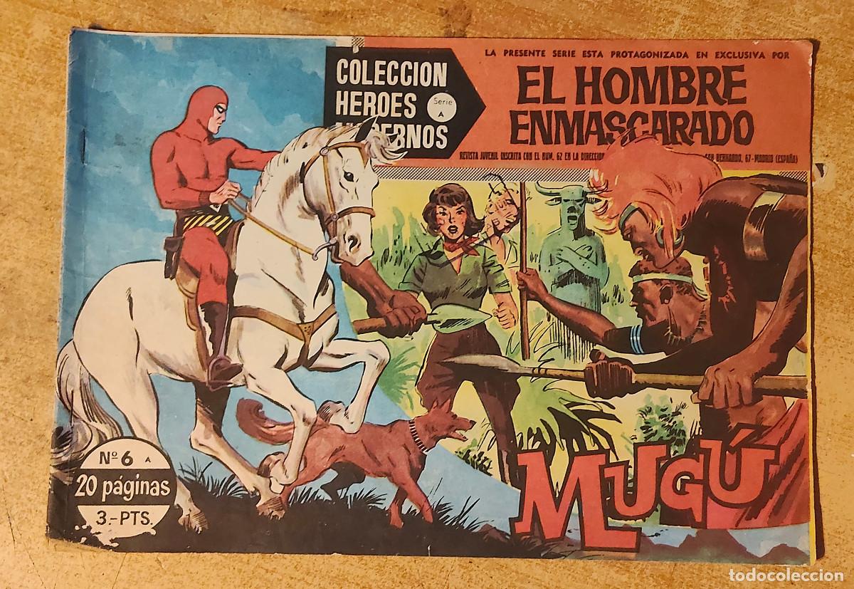 Tebeos: HEROES MODERNOS SERIE A N&ordm; 6 HOMBRE ENMASCARADO - ed dolar - original 1958