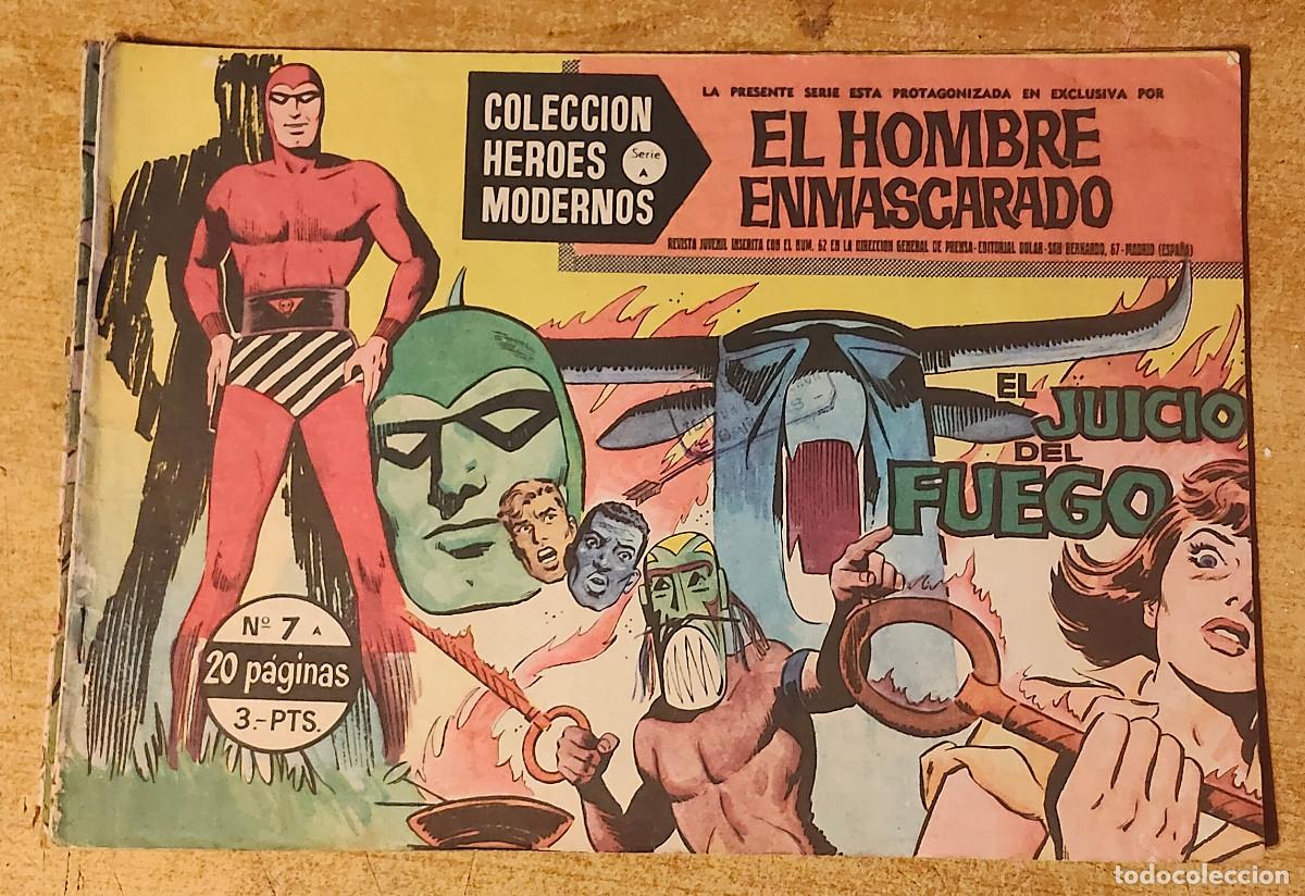 Tebeos: HEROES MODERNOS SERIE A N&ordm; 7 HOMBRE ENMASCARADO - ed dolar - original 1958