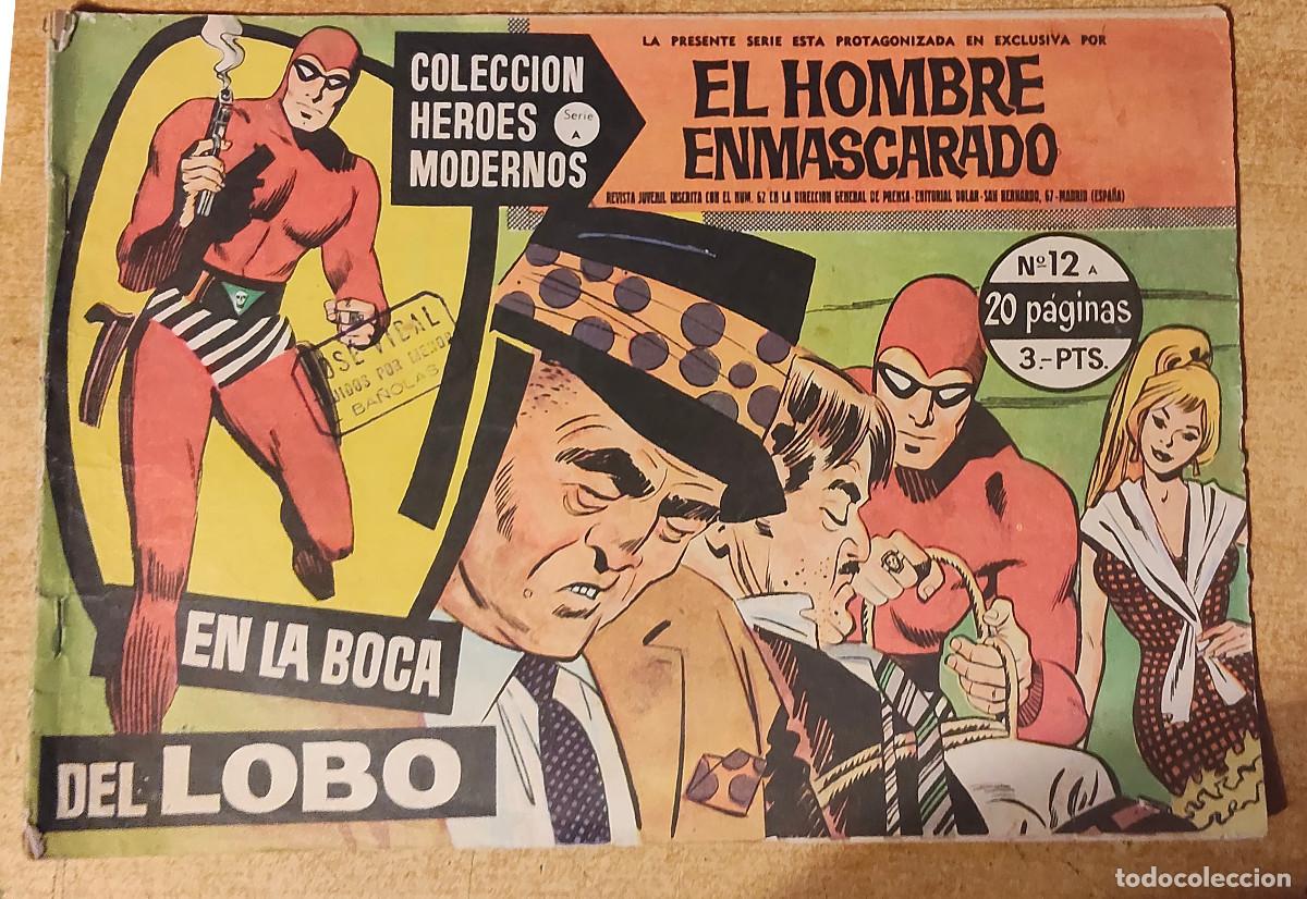 Tebeos: HEROES MODERNOS SERIE A N&ordm; 12 HOMBRE ENMASCARADO - ed dolar - original 1958