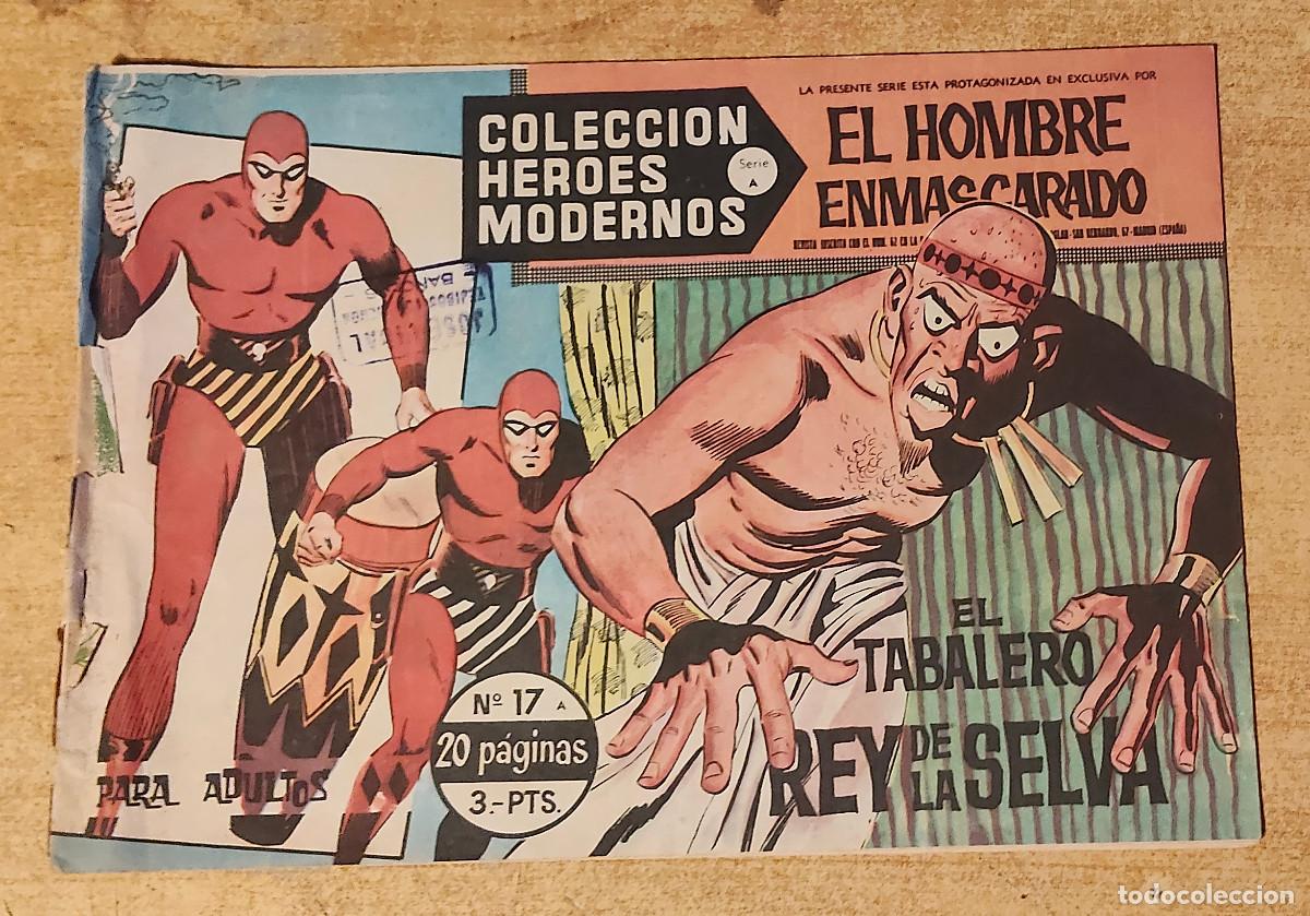 Tebeos: HEROES MODERNOS SERIE A N&ordm; 17 HOMBRE ENMASCARADO - ed dolar - original 1958