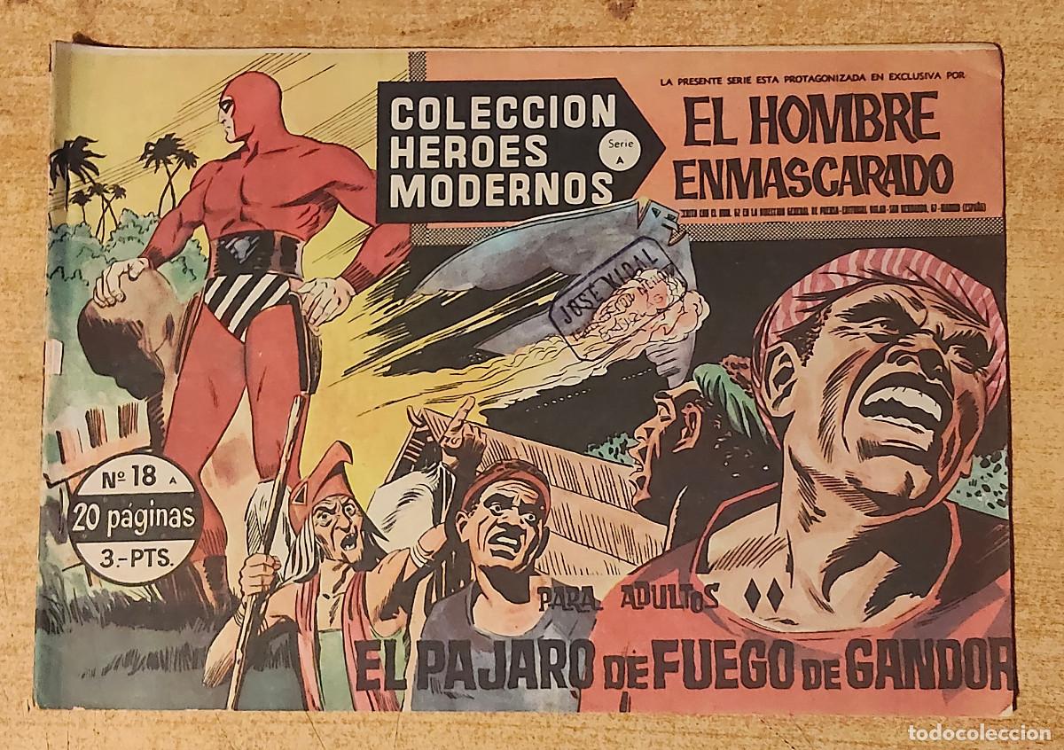 Tebeos: HEROES MODERNOS SERIE A N&ordm; 18 HOMBRE ENMASCARADO - ed dolar - original 1958
