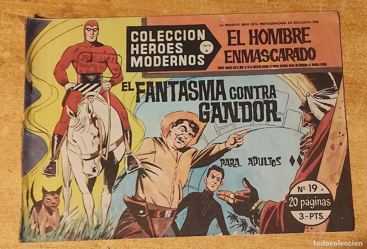 Tebeos: HEROES MODERNOS SERIE A N&ordm; 19 HOMBRE ENMASCARADO - ed dolar - original 1958