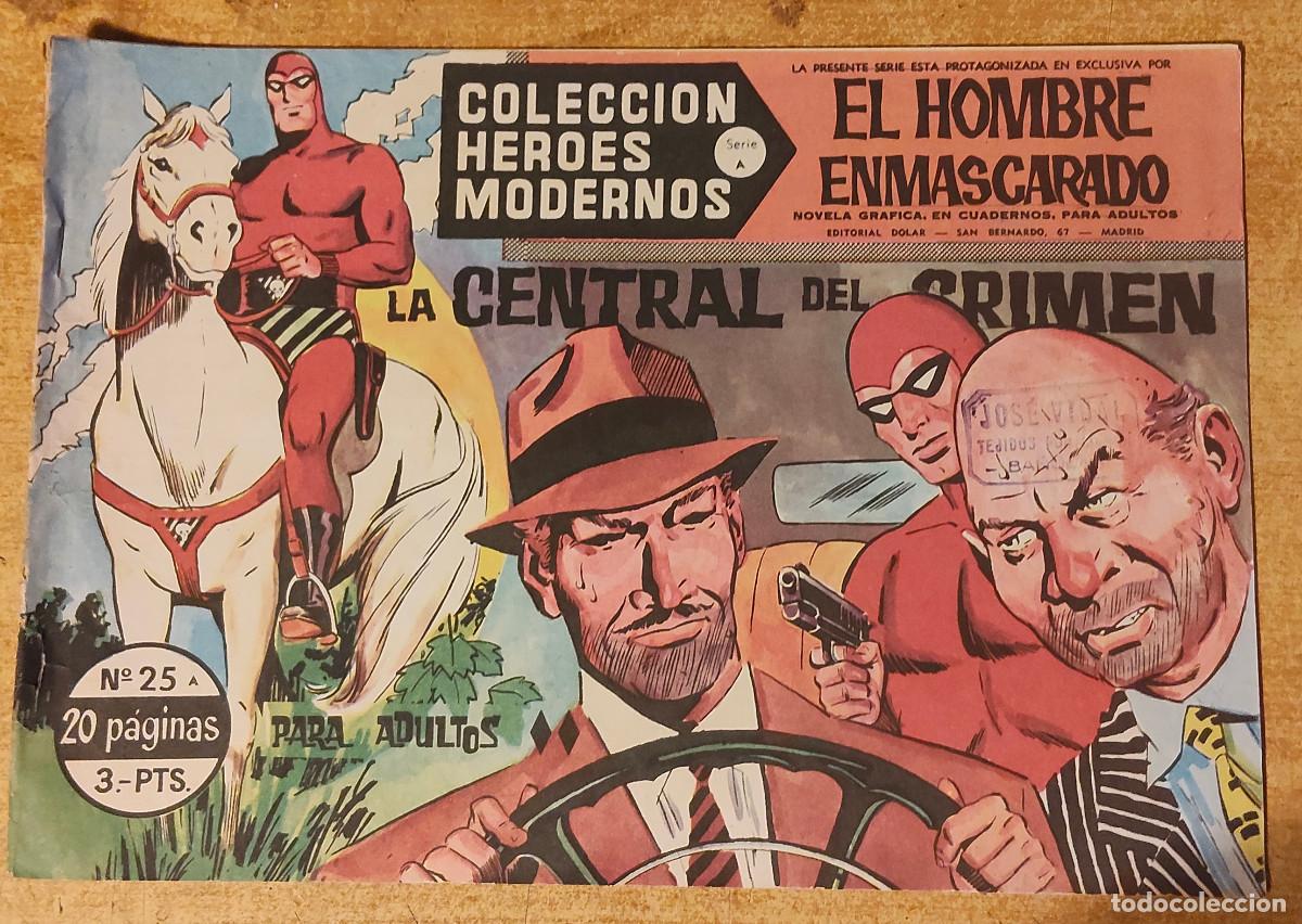 Tebeos: HEROES MODERNOS SERIE A N&ordm; 25 HOMBRE ENMASCARADO - ed dolar - original 1958