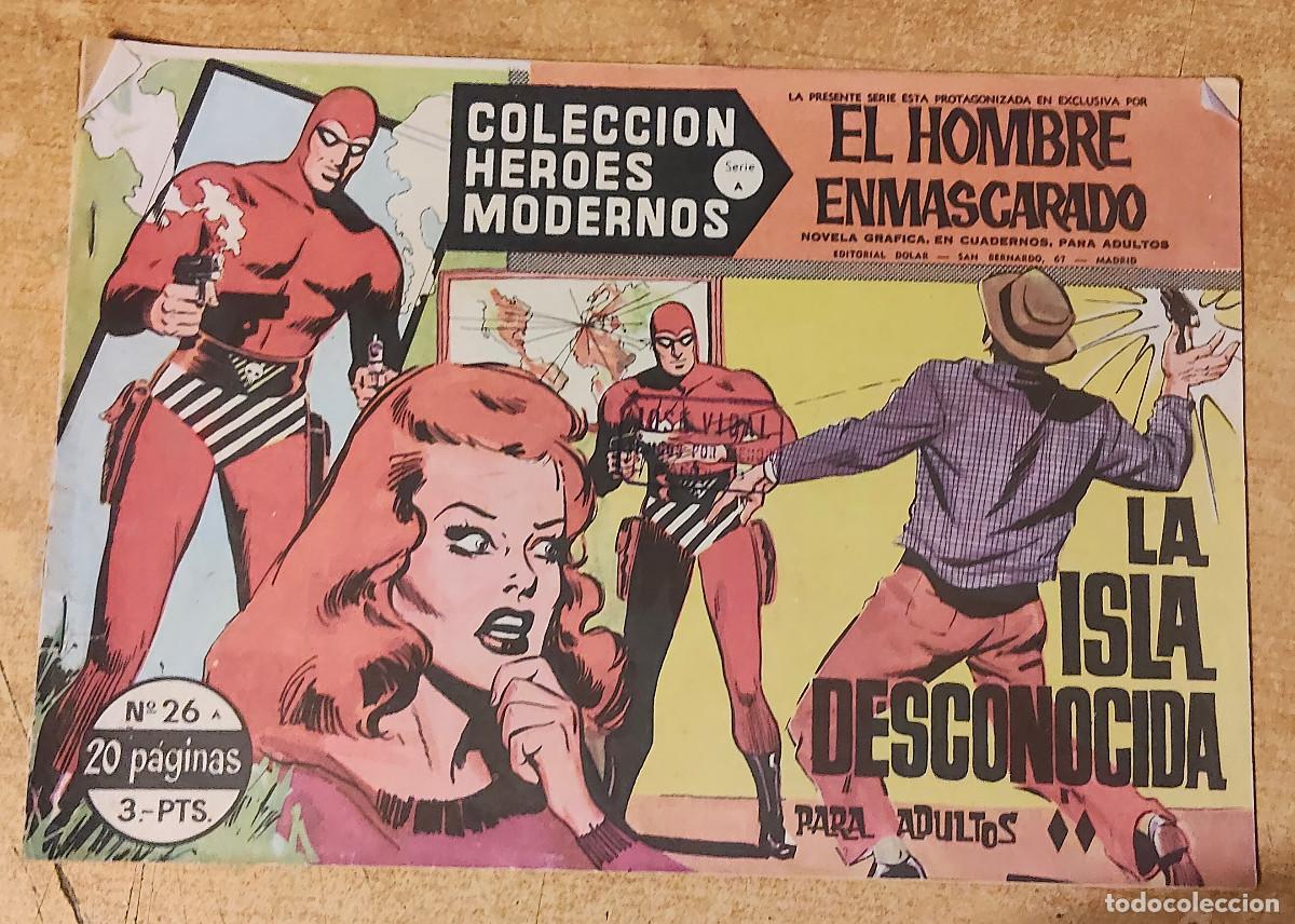 Tebeos: HEROES MODERNOS SERIE A N&ordm; 26 HOMBRE ENMASCARADO - ed dolar - original 1958