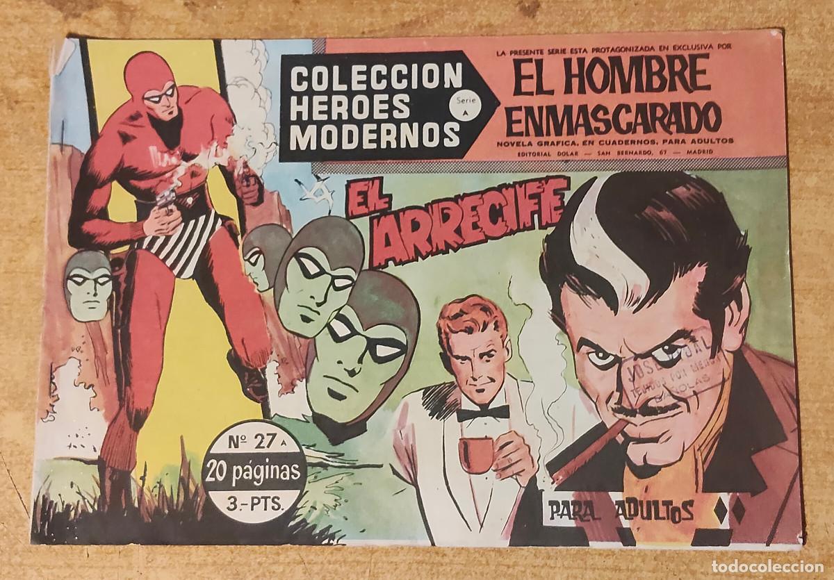 Tebeos: HEROES MODERNOS SERIE A N&ordm; 27 HOMBRE ENMASCARADO - ed dolar - original 1958