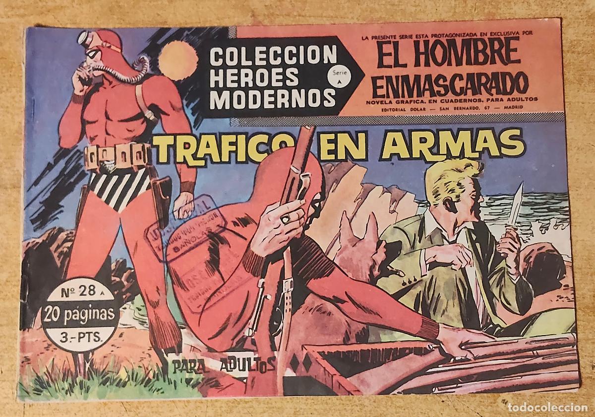 Tebeos: HEROES MODERNOS SERIE A N&ordm; 28 HOMBRE ENMASCARADO - ed dolar - original 1958