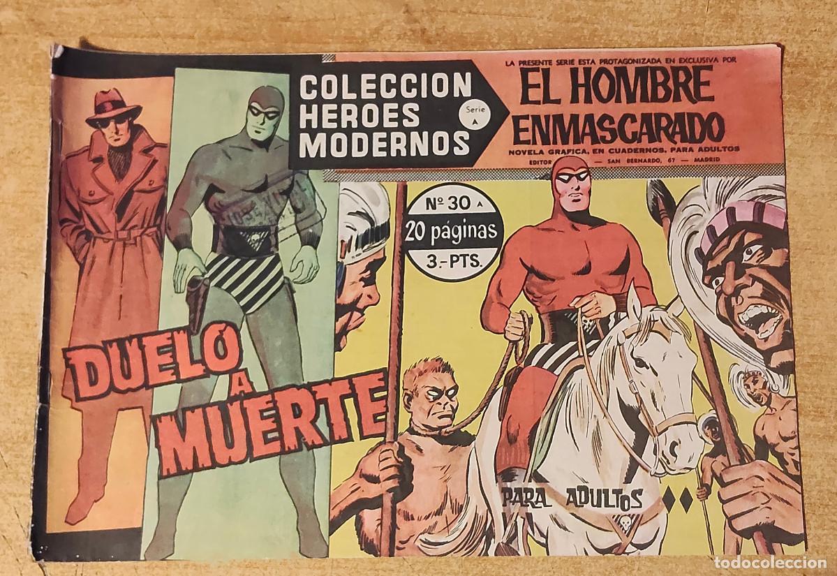 Tebeos: HEROES MODERNOS SERIE A N&ordm; 30 HOMBRE ENMASCARADO - ed dolar - original 1958