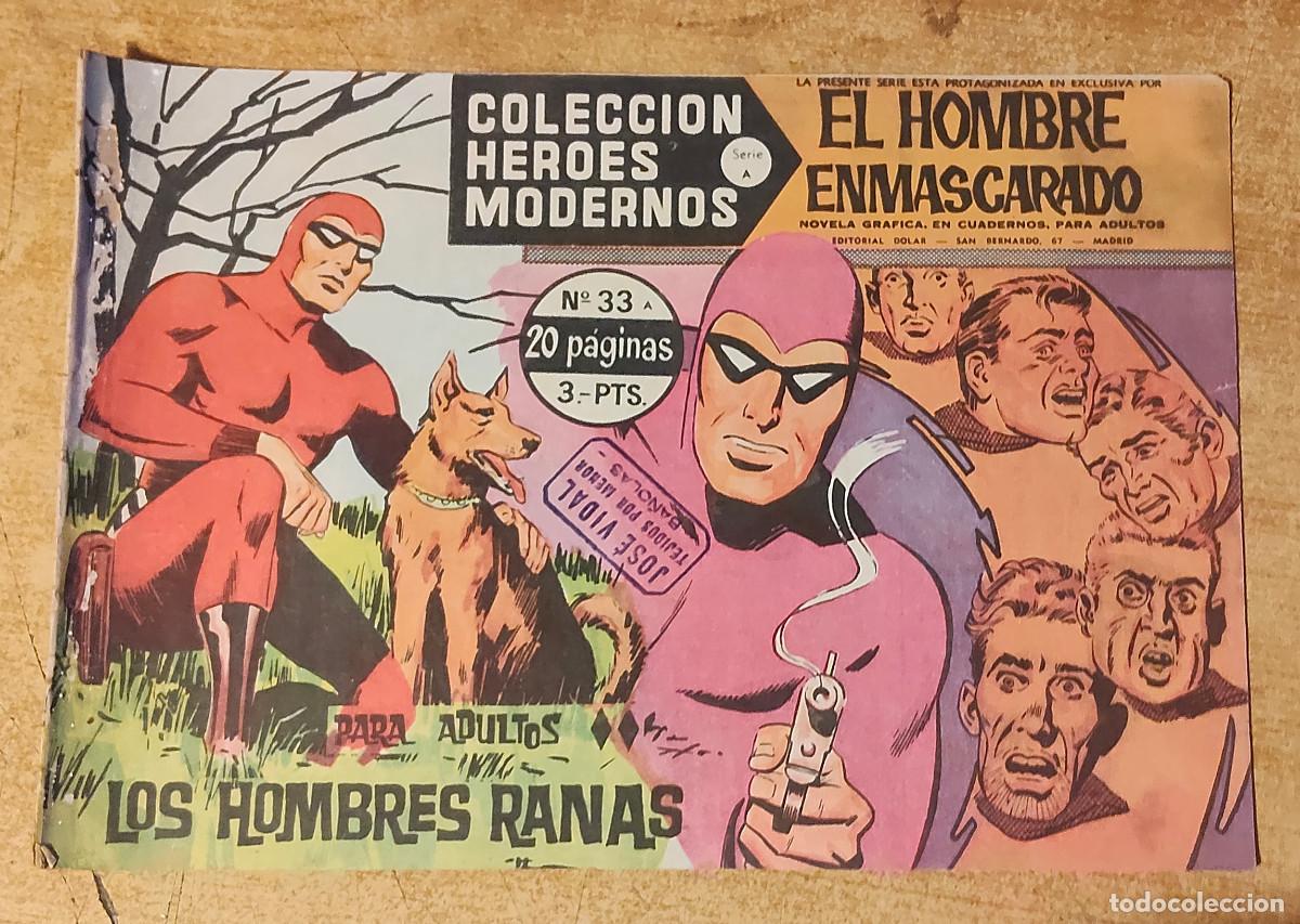 Tebeos: HEROES MODERNOS SERIE A N&ordm; 33 HOMBRE ENMASCARADO - ed dolar - original 1958