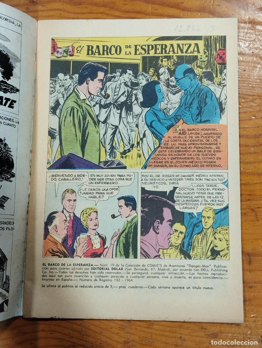 Tebeos: DANGER-MAN N&ordm;19. EL BARCO DE LA ESPERANZA. - Foto 2