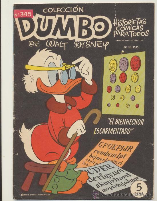 Tebeos: Dumbo n&ordm;  345.  Ersa  1947. - Foto 1