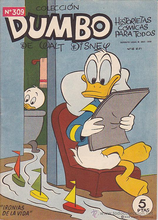 Tebeos: COMIC DUMBO 1&ordf; N&ordm; 309 - Foto 1