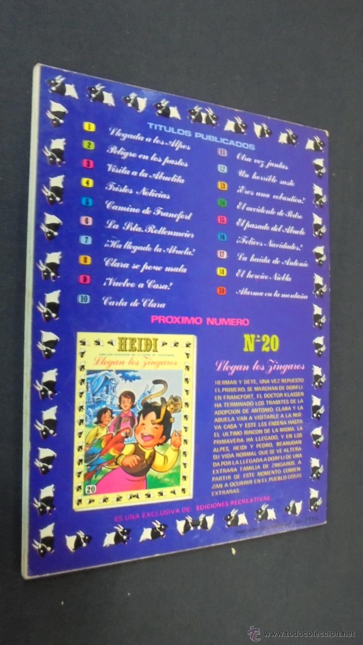 Tebeos: HEIDI - N&ordm; 19 - ERSA - EDICIONES RECREATIVAS. - Foto 3