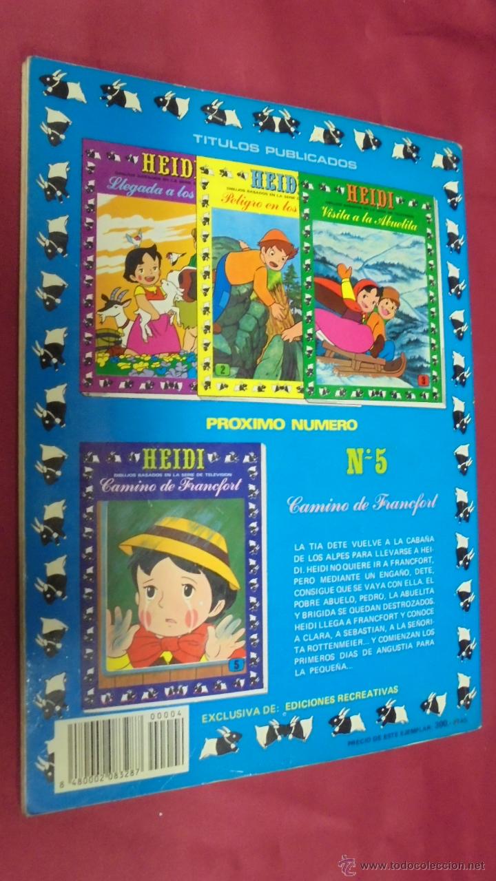 Tebeos: HEIDI. N&ordm; 4. EDICIONES RECREATIVAS. ERSA. - Foto 5