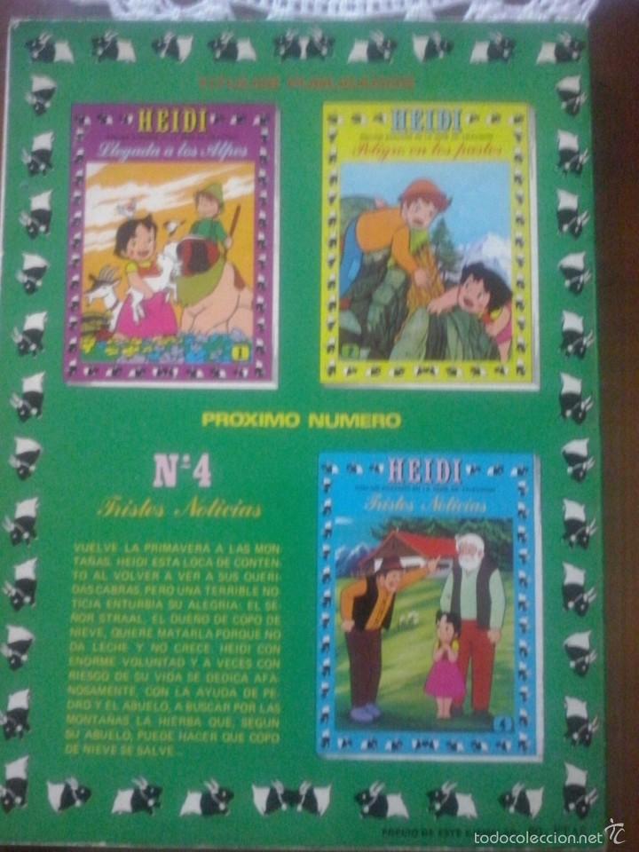 Tebeos: COMIC DE LA SERIE HEIDI- N&ordm; 3 EDICIONES ERSA - Foto 2