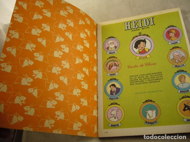Tebeos: HEIDI N&ordm; 10 CARTA A CLARA - Foto 2