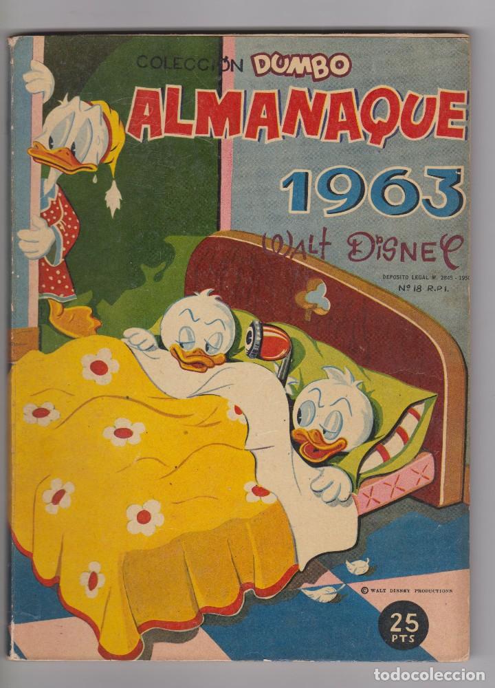 Tebeos: COLECCI&Oacute;N DUMBO -- ALMANAQUE 1963 - Foto 1