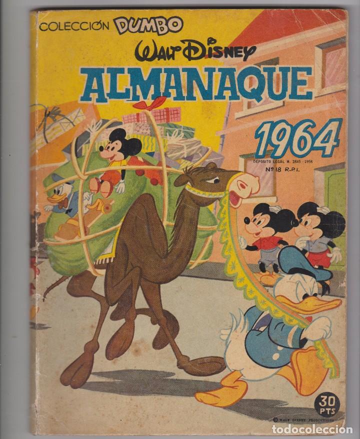 Tebeos: COLECCI&Oacute;N DUMBO -- ALMANAQUE 1964 - Foto 1