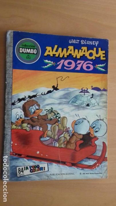 Tebeos: COMIC DUMBO ERSA 132 ALMANAQUE 1976 - Foto 1