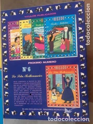 Tebeos: HEIDI No 5. Ediciones Recreativas SA ERSA. - Foto 2
