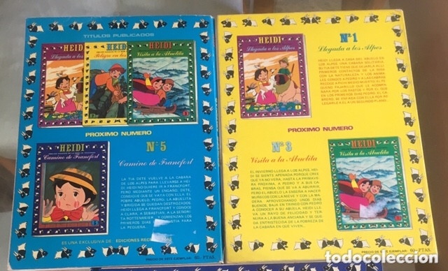 Tebeos: HEIDI Nos 2 y 4 Ediciones Recreativas SA. ERSA - Foto 2