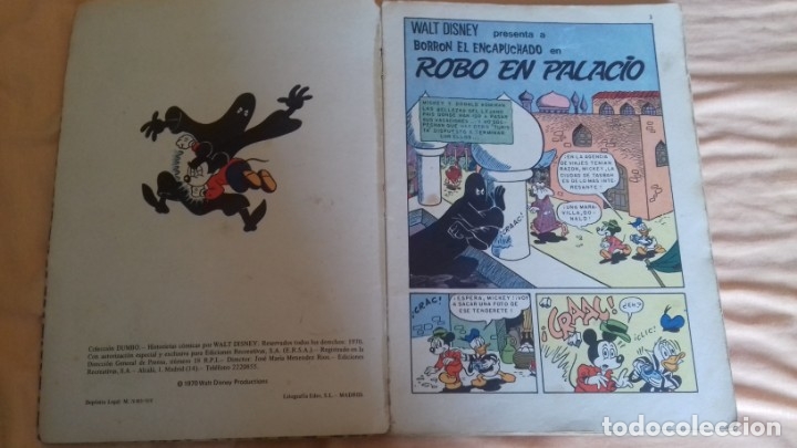 Tebeos: COMIC DISNEY DUMBO ERSA 47 ROBO EN PALACIO - Foto 2