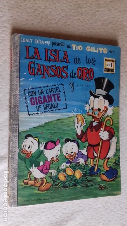 Tebeos: COMIC DUMBO DISNEY ERSA 1 LA ISLA DE LOS GANSOS DE ORO 1972 - Foto 1