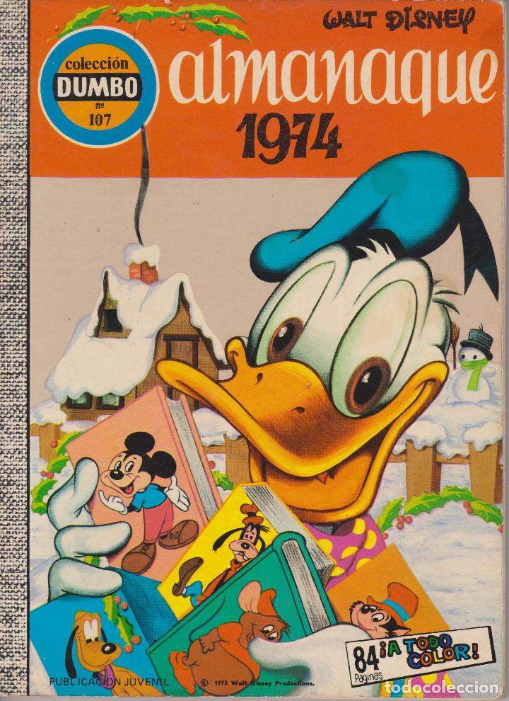 Tebeos: DUMBO N&ordm; 107 ALMANAQUE 1974 - Foto 1
