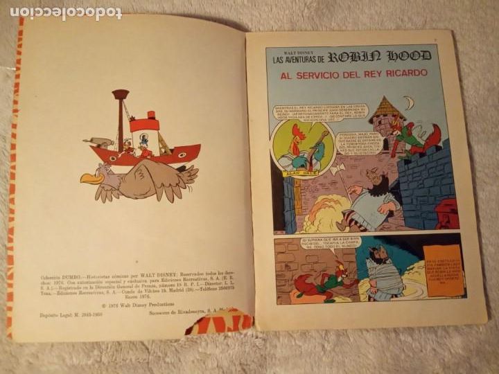 Tebeos: COMIC DUMBO ERSA DISNEY 133 AL SERVICIO DEL REY RICARDO - Foto 3