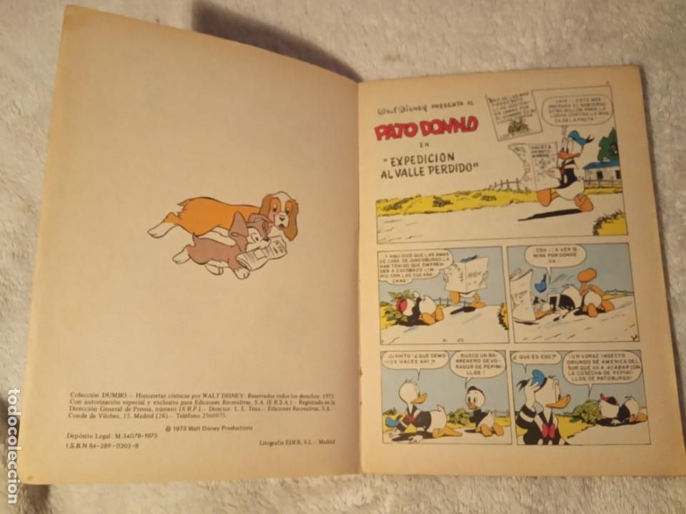 Tebeos: COMIC DUMBO ERSA DISNEY 13 EXPEDICION AL VALLE PERDIDO - Foto 2