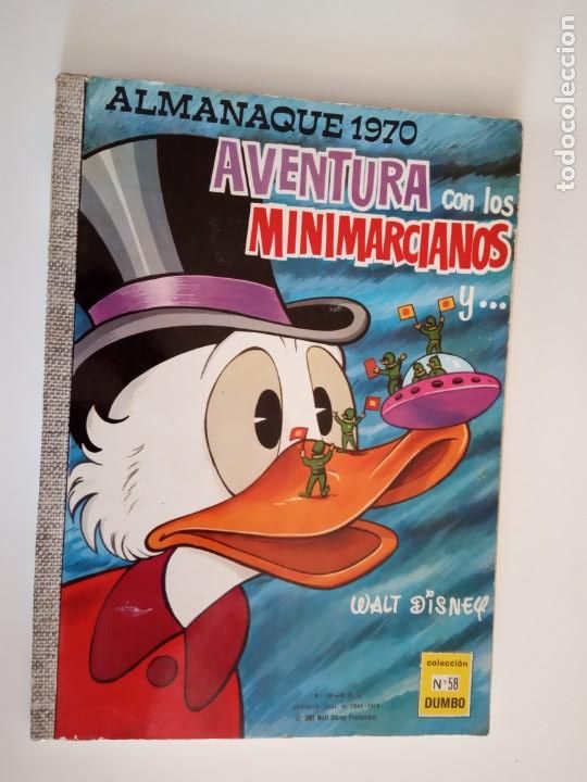 Tebeos: COMIC DUMBO ERSA 58 ALMANAQUE 1970 LOS MINIMARCIANOS - Foto 1