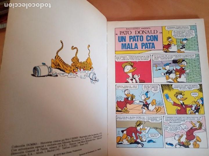 Tebeos: COMIC DUMBO DISNEY ERSA 84 UN PATO CON MALA PATA - Foto 2