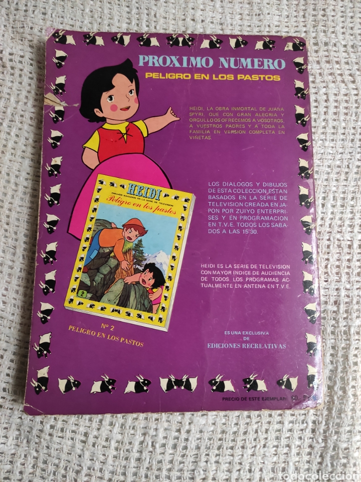 Tebeos: HEIDI N&ordm; 1 - EDITA : EDICIONES RECREATIVAS - Foto 3