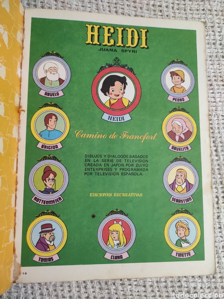 Tebeos: HEIDI N&ordm; 5 - EDITA : EDICIONES RECREATIVAS - Foto 2