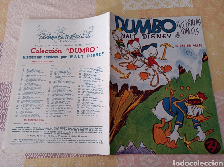 Tebeos: Dumbo 89 editorial ERSA el oro del orate - Foto 2